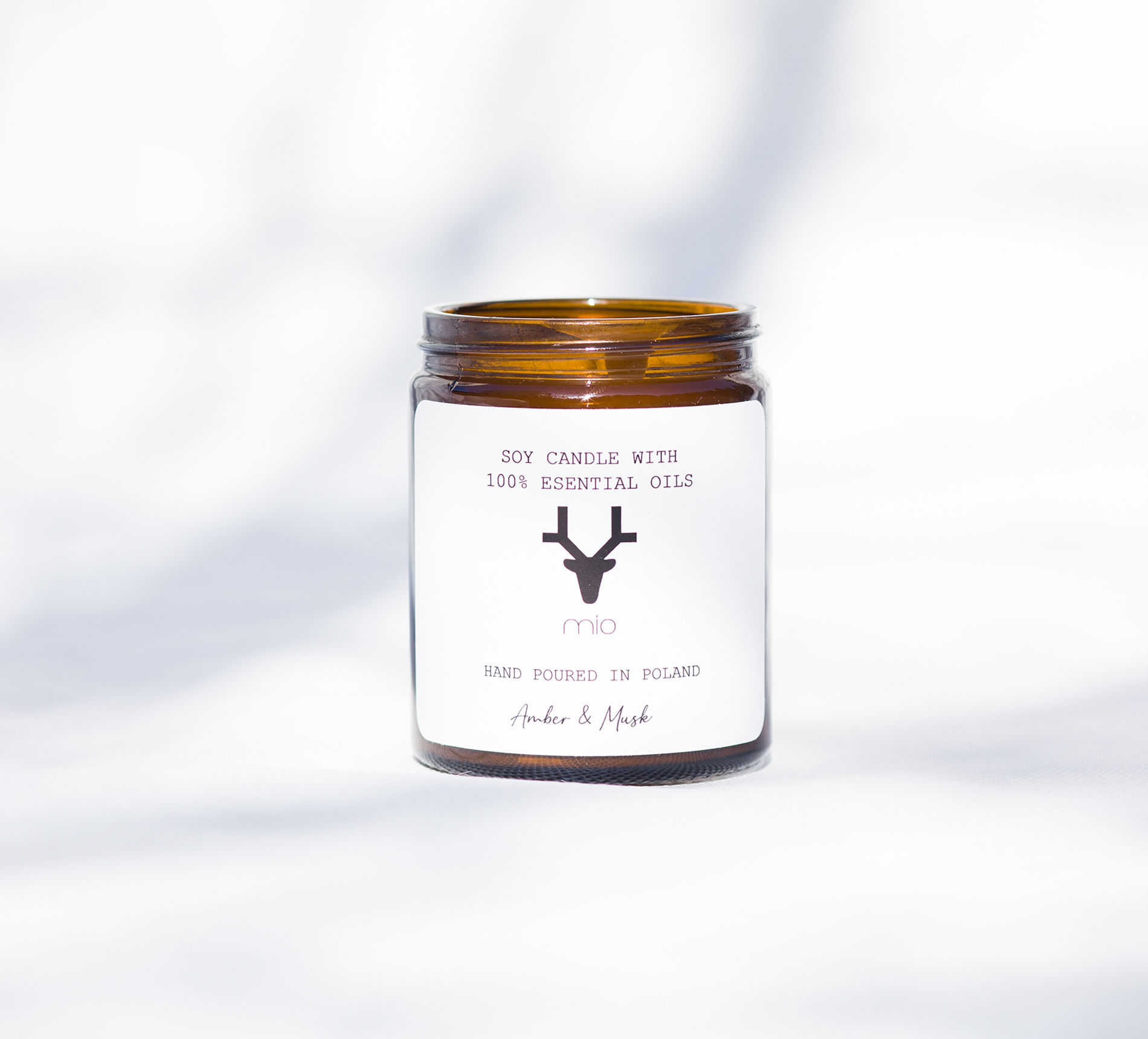 Świeca sojowa AMBER & MUSK - obrazek 3